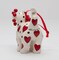 Ceramic White Cat with Red Hearts Ornament, Home Décor, Gift for Her, Galentine's Day Gift, Cat Lovers Gift, Pet Loss Gift, Valentines Day Decor